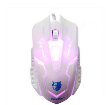 3KEYS 800-2400DPI Glowing USB wired gaming mouse 